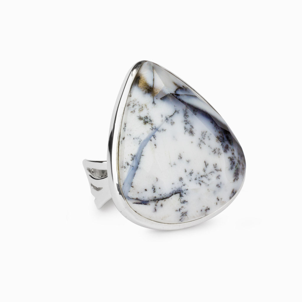 Dendritic Opal Ring
