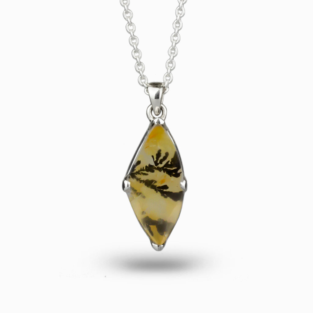Free form Dendritic Quartz Necklace