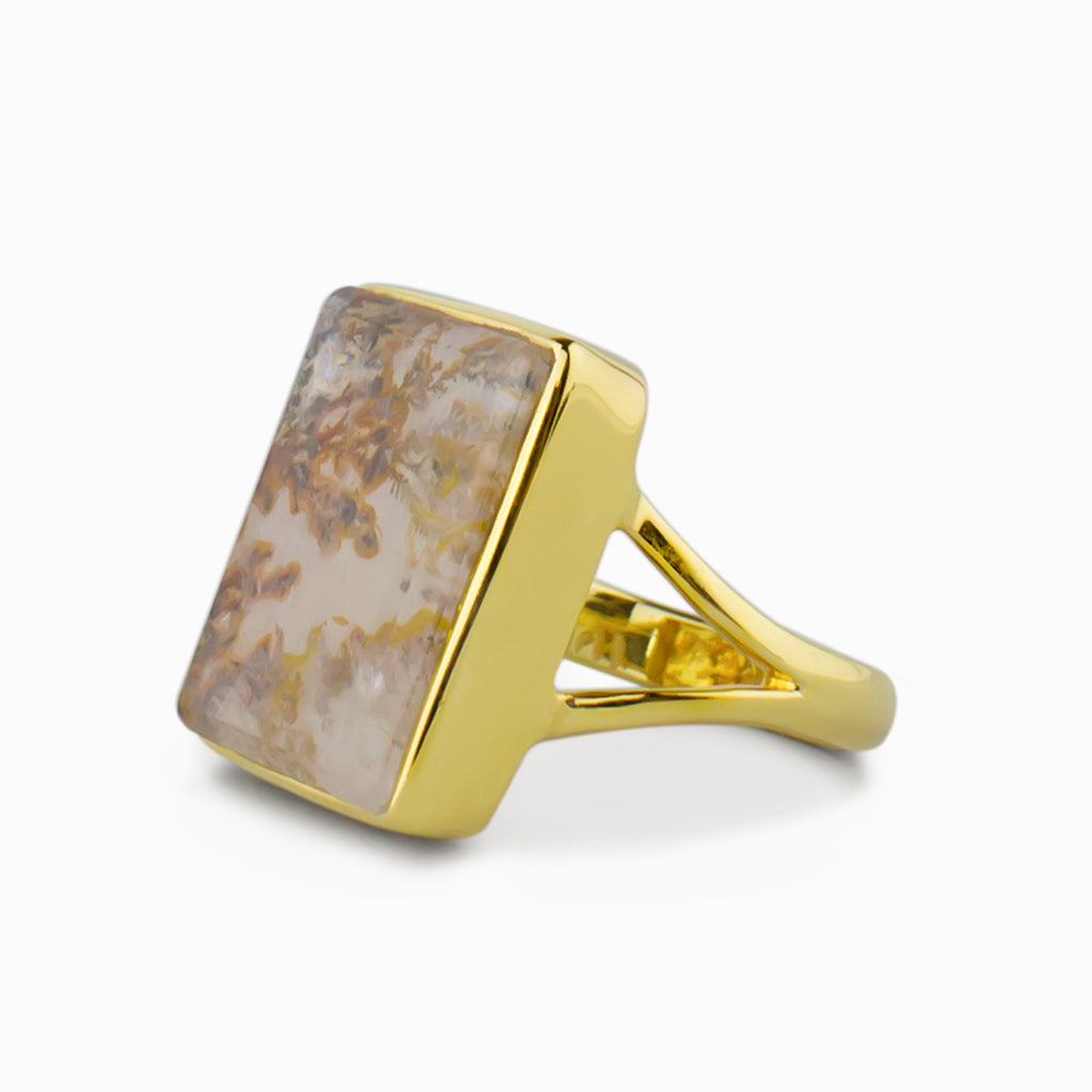 Dendritic Quartz Ring