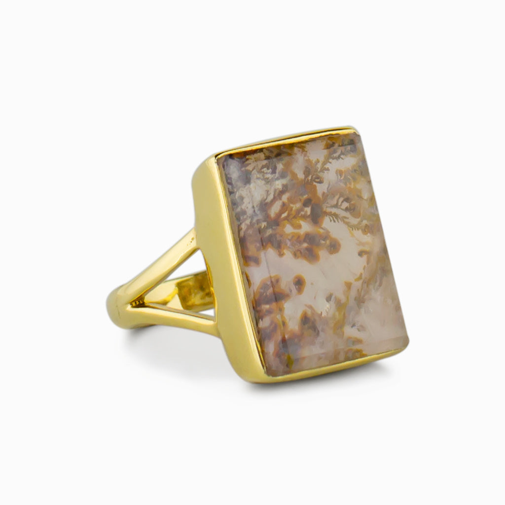 Dendritic Quartz Ring
