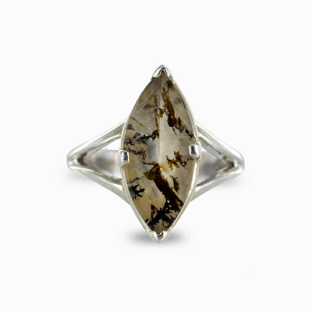 Dendritic Quartz Ring