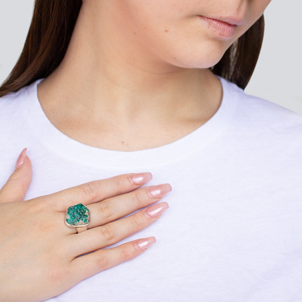 Dioptase Ring