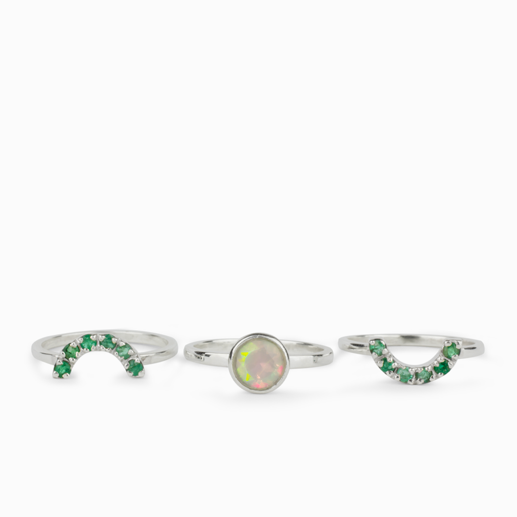 Emerald & Opal Ring