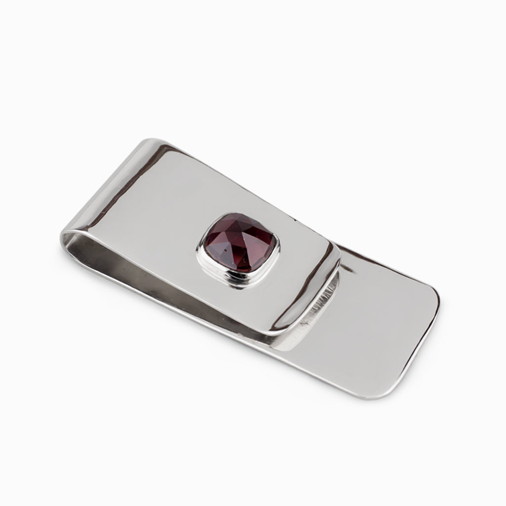 Garnet Money Clip