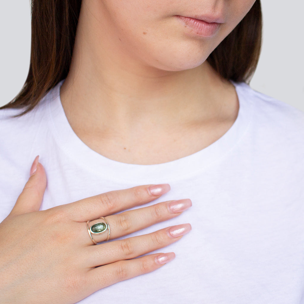 Open Band Kyanite Ring