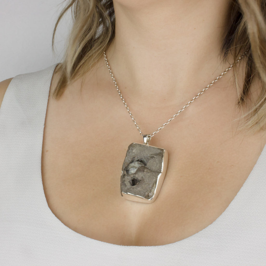 Herkimer Diamond In Matrix Necklace