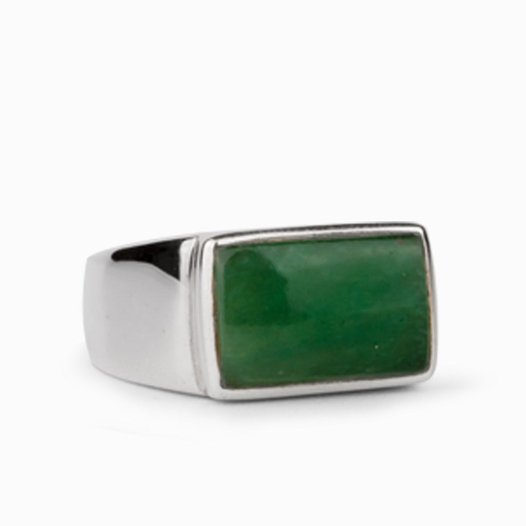 Nephrite Jade Mens Ring