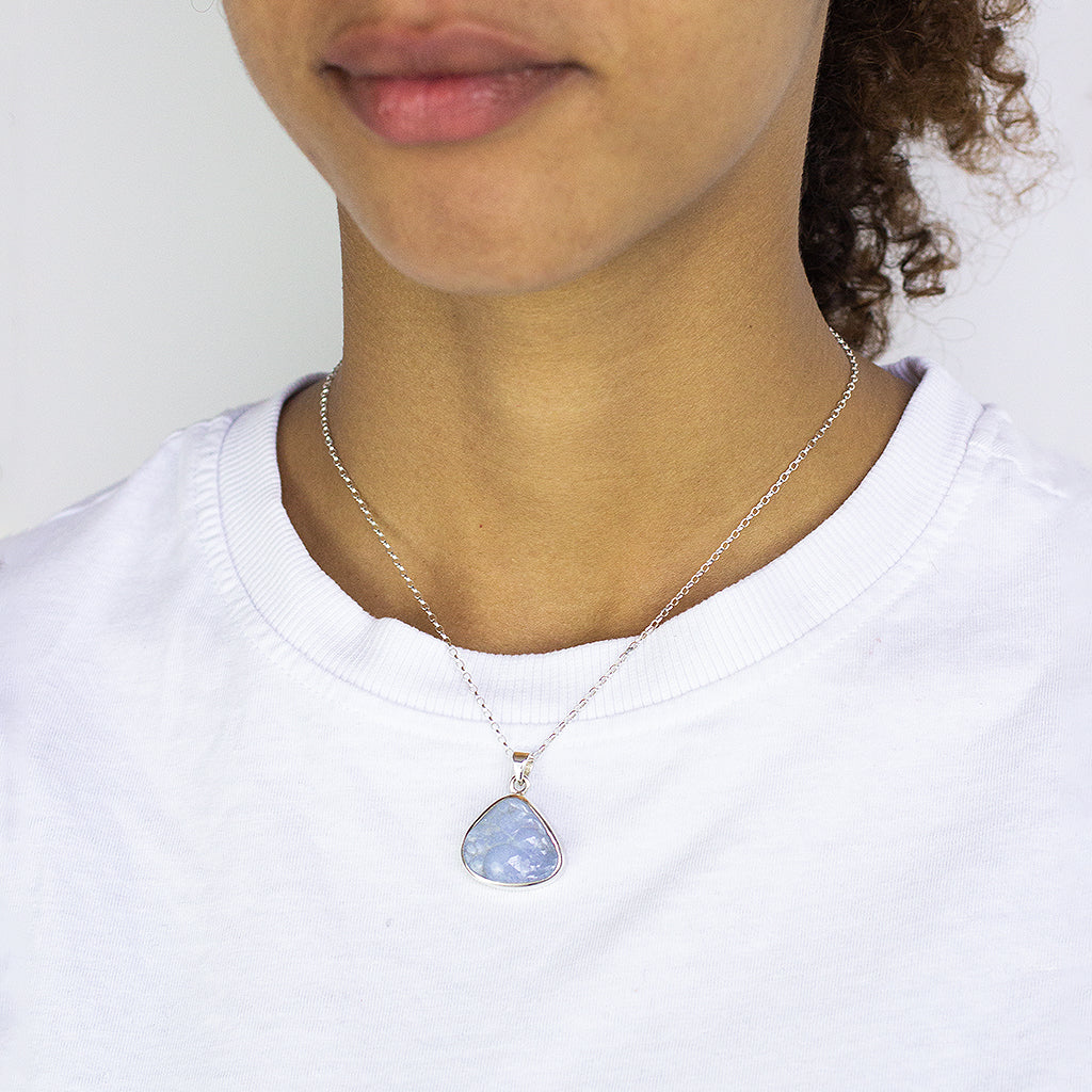 Blue Chalcedony Necklace