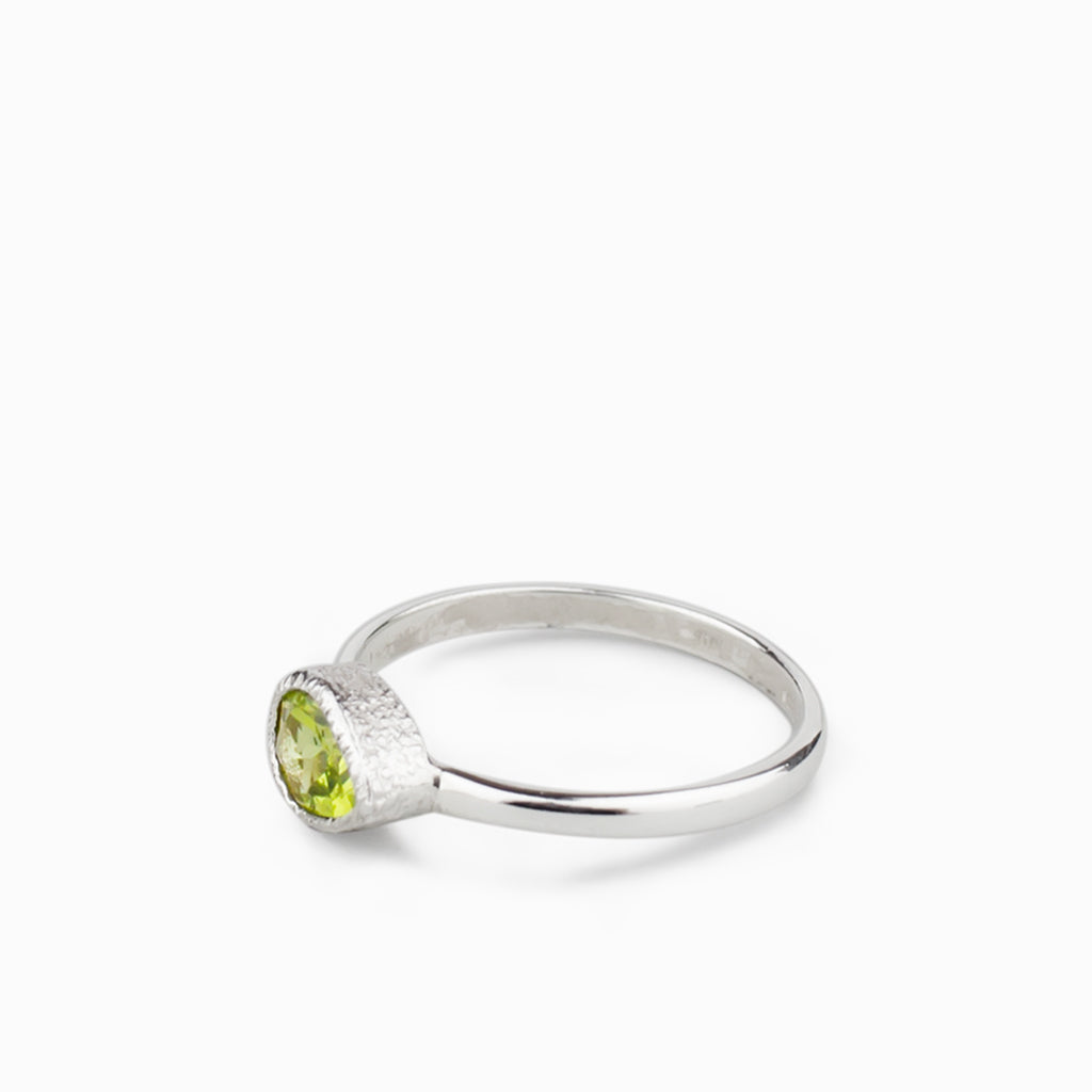 Peridot Tear Ring