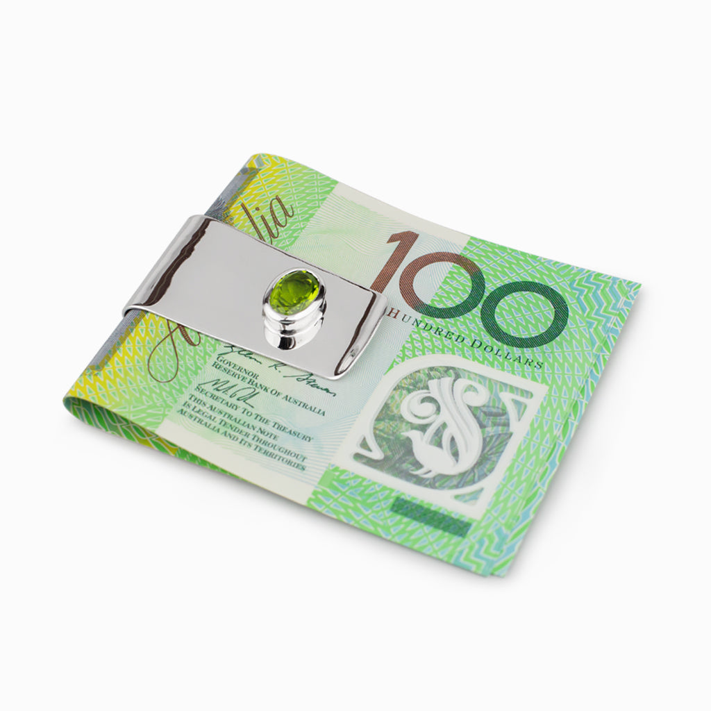 Peridot Money Clip