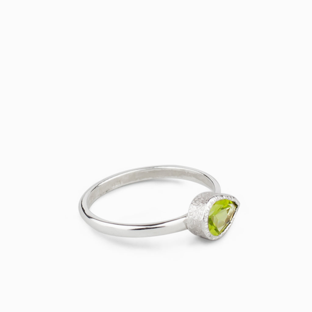 Peridot Tear Ring