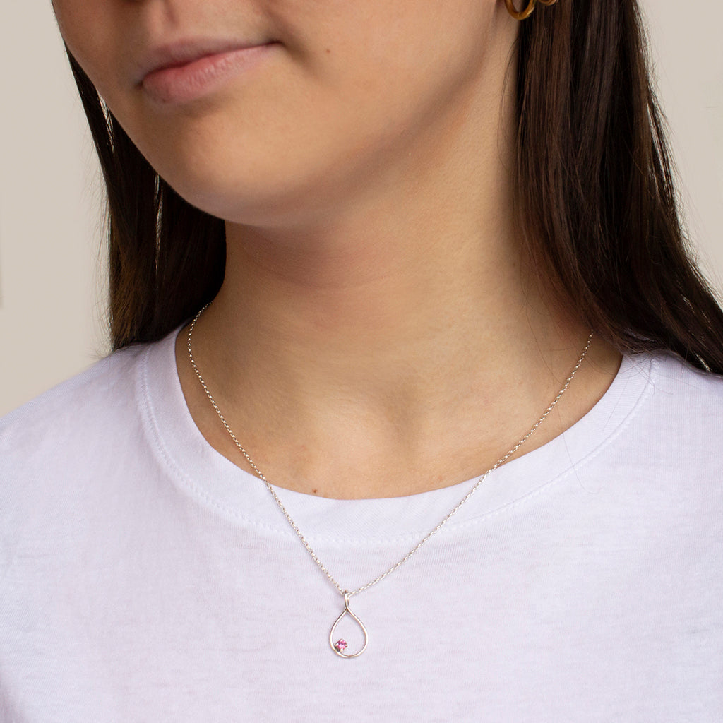Pink Tourmaline Necklace