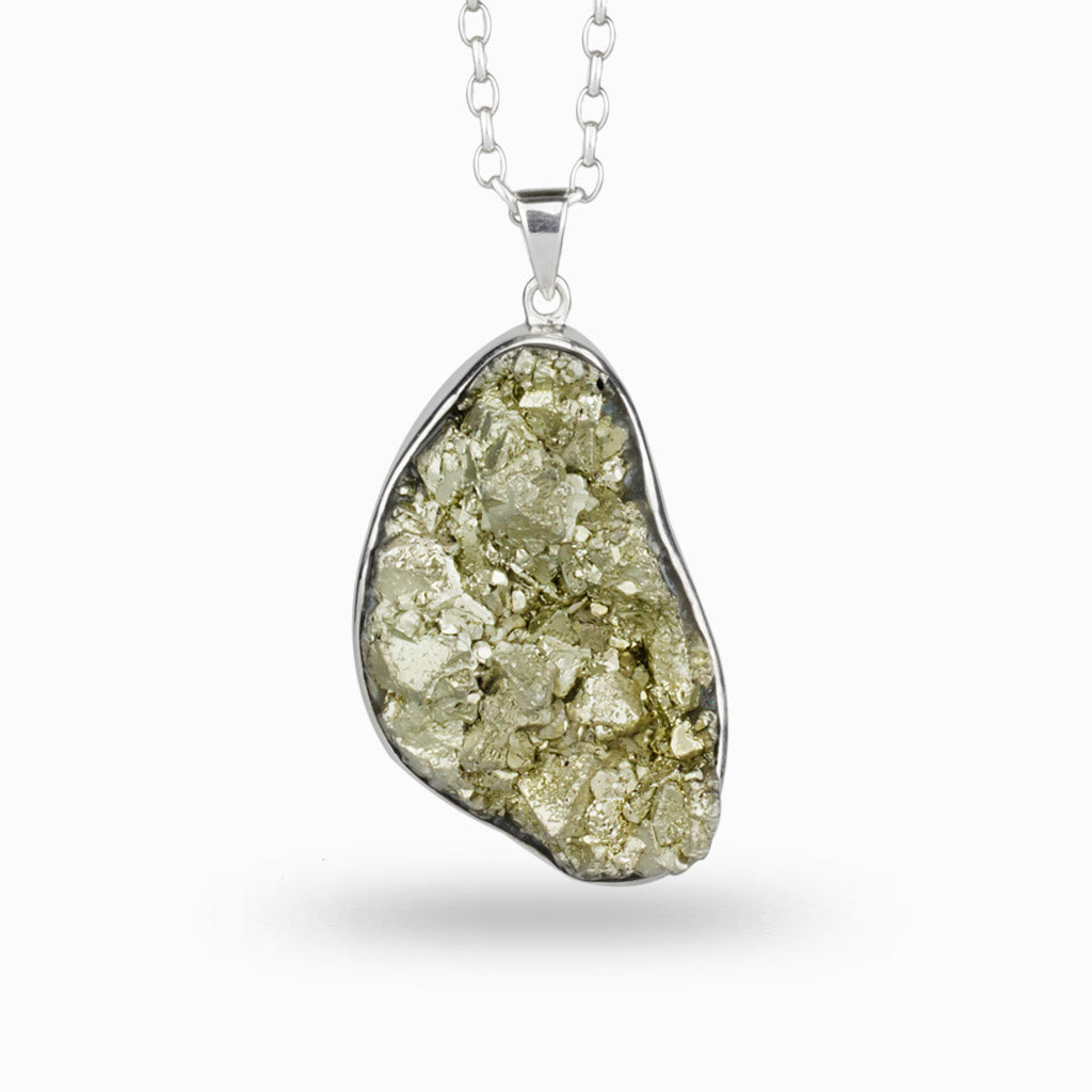 Free form rough Pyrite Necklace