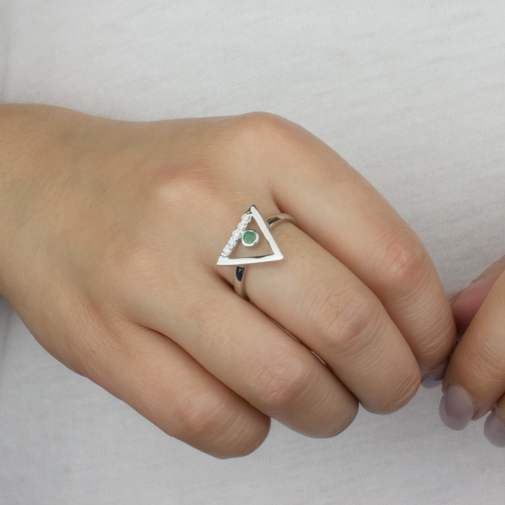 Emerald & Diamond Ring