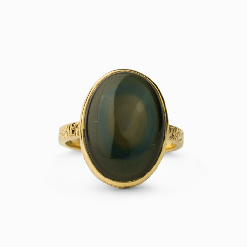 Green 2025 obsidian ring