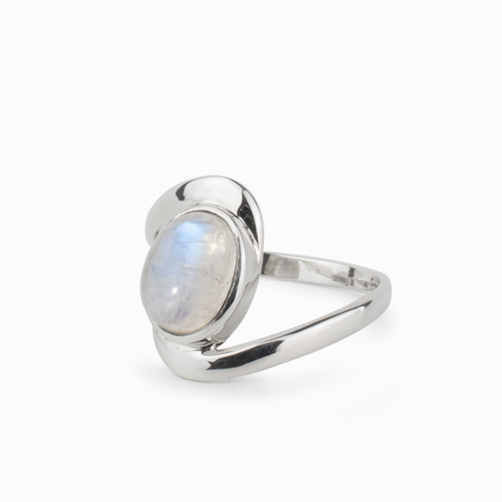 Rainbow Moonstone Ring