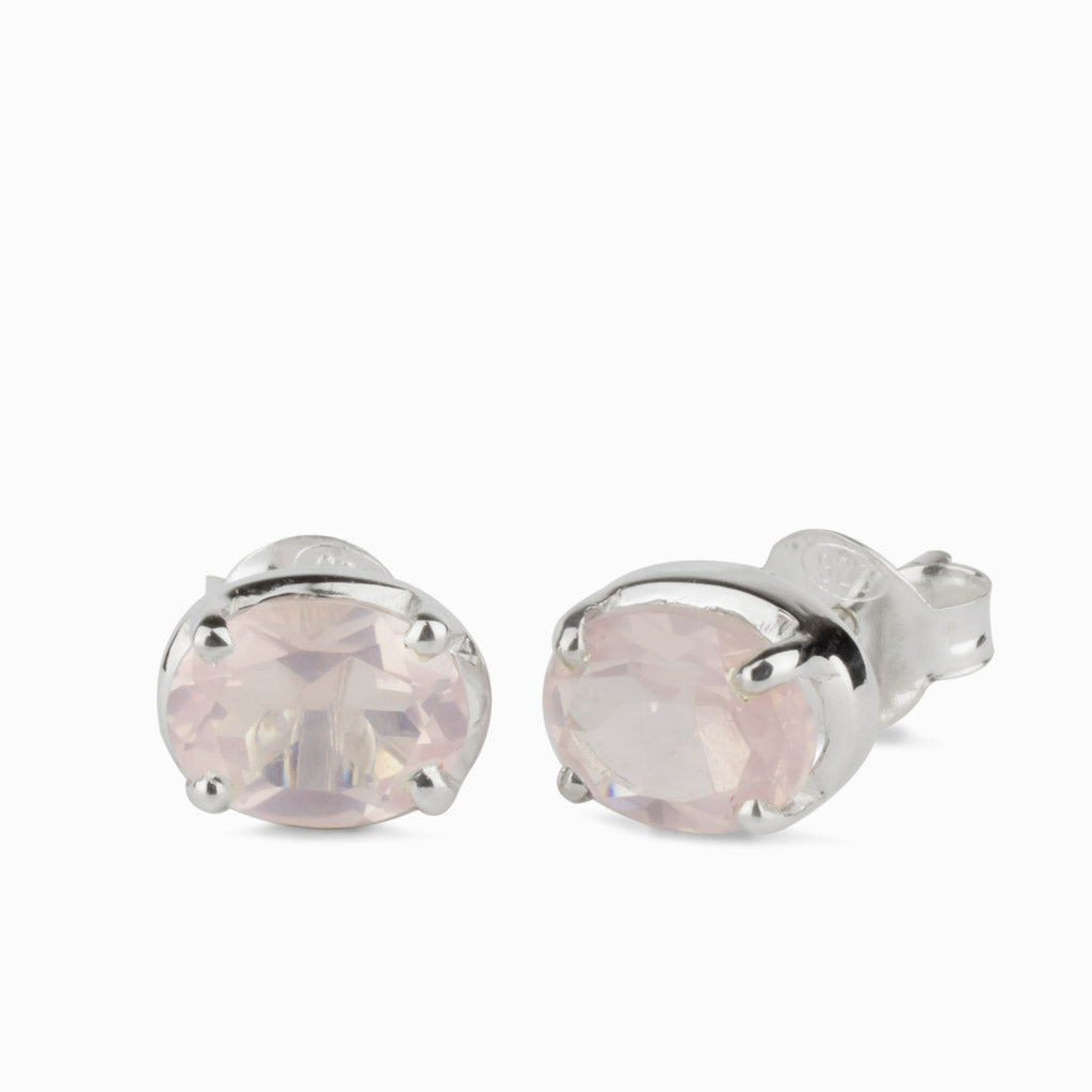 Rose Quartz Studs