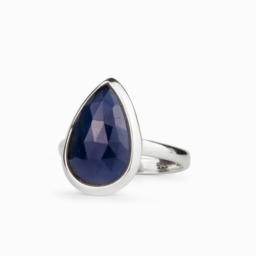 Sapphire Teardrop Ring