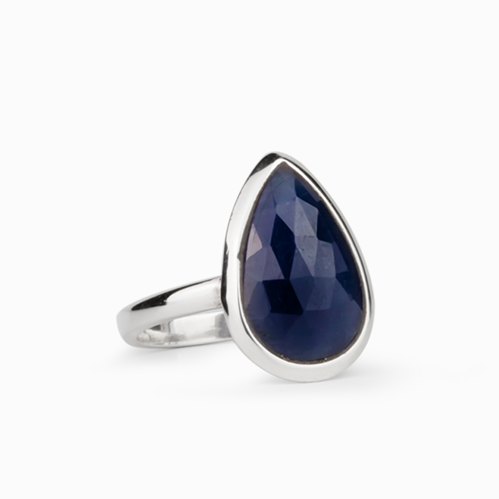 Sapphire Teardrop Ring