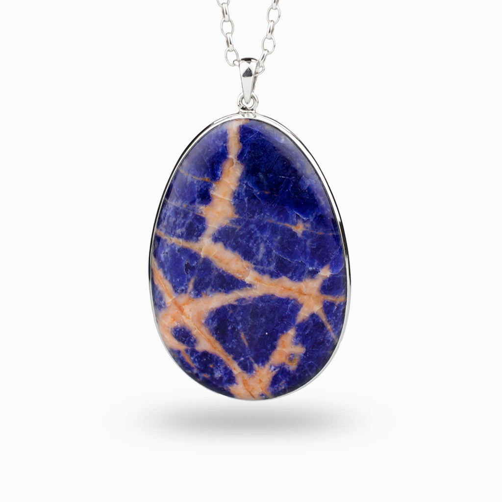 Oval shaped Sodalite Necklace