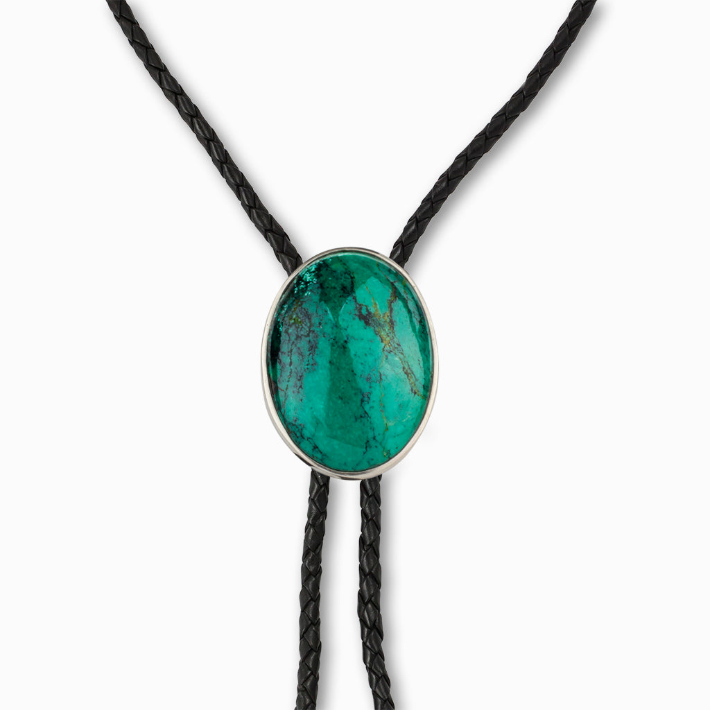 Tibetan Turquoise Bolo Necklace