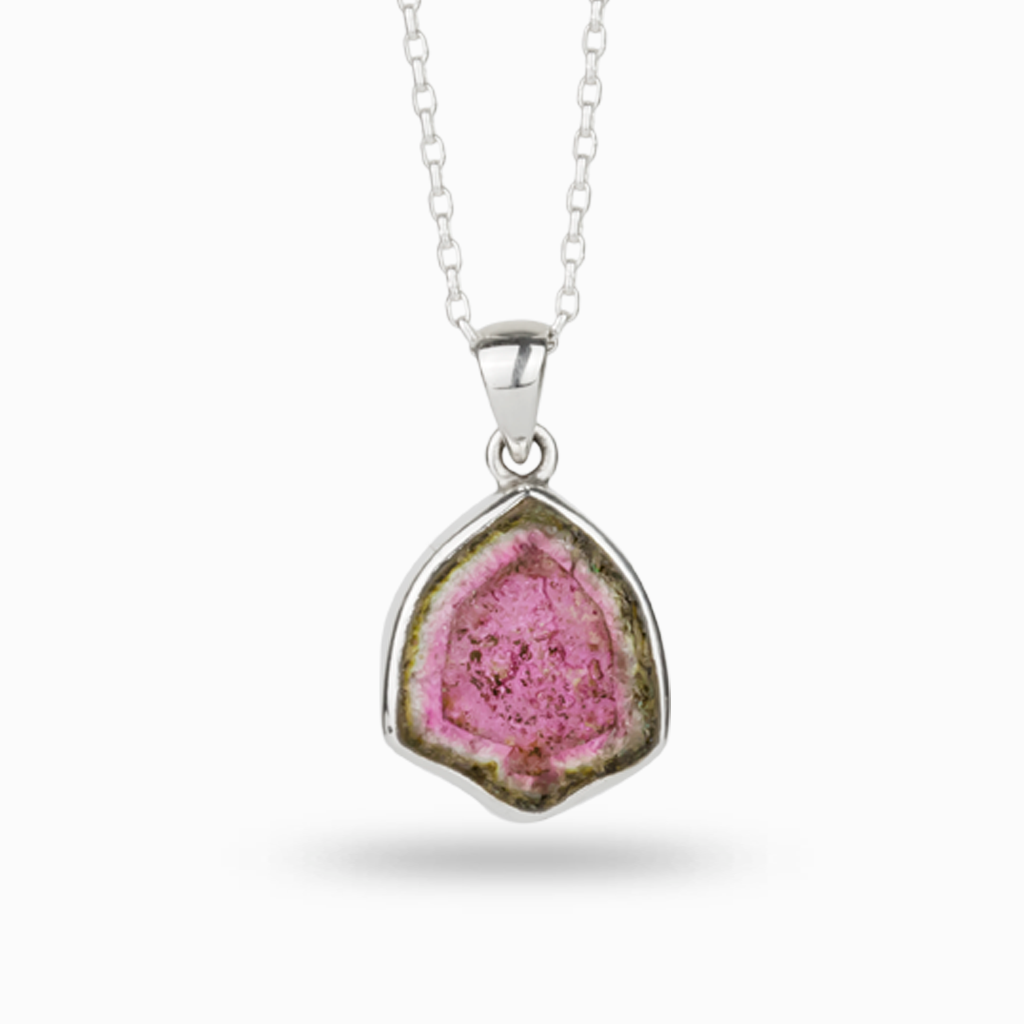 Watermelon 2025 tourmaline necklace