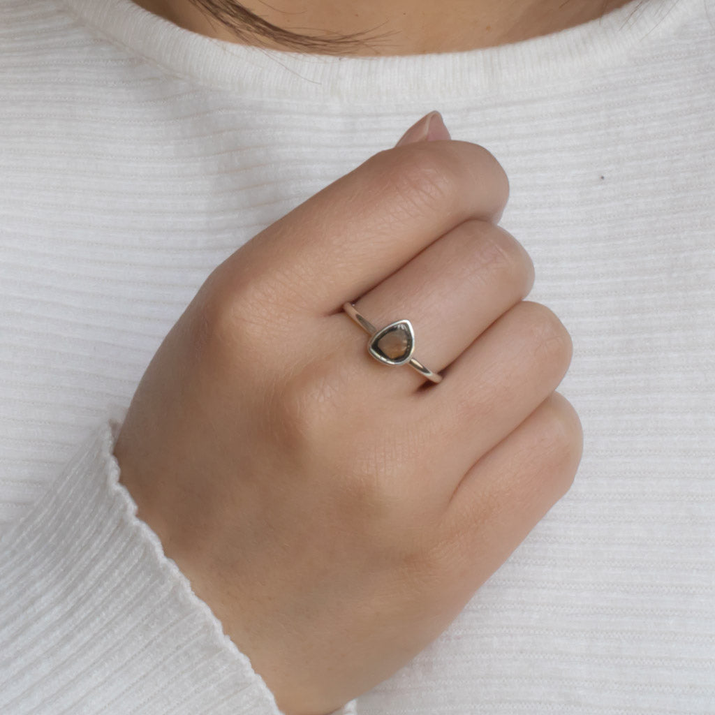 Watermelon Tourmaline Ring