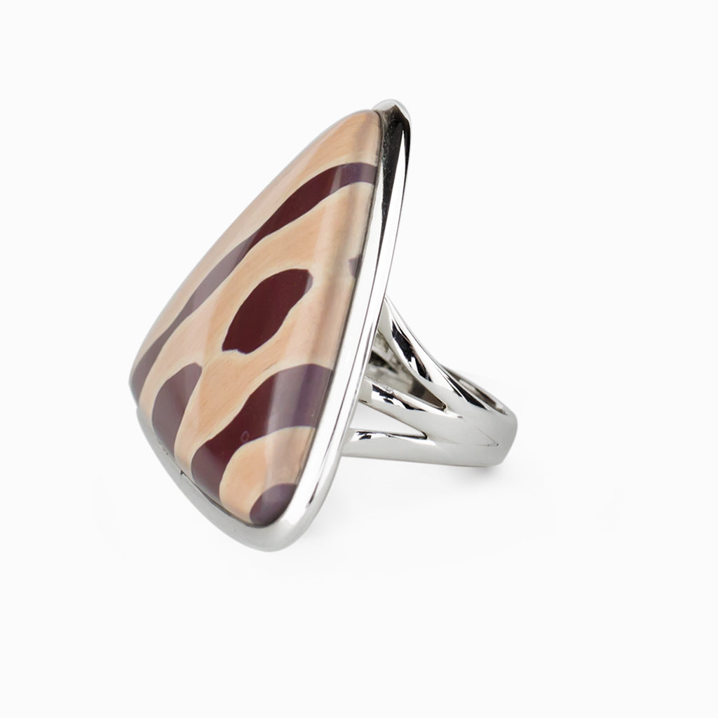 Zebra Stone Ring