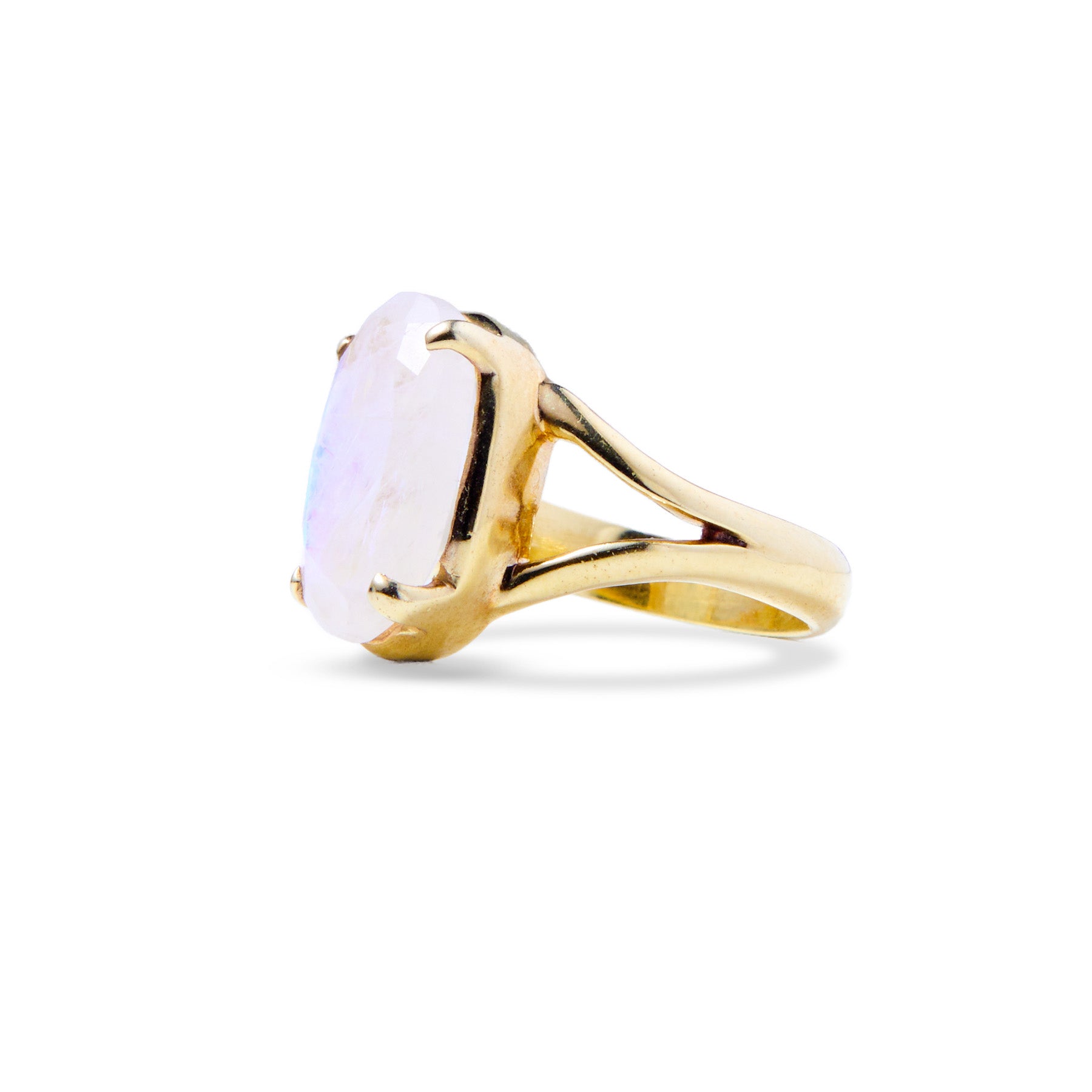 Rainbow Moonstone Ring