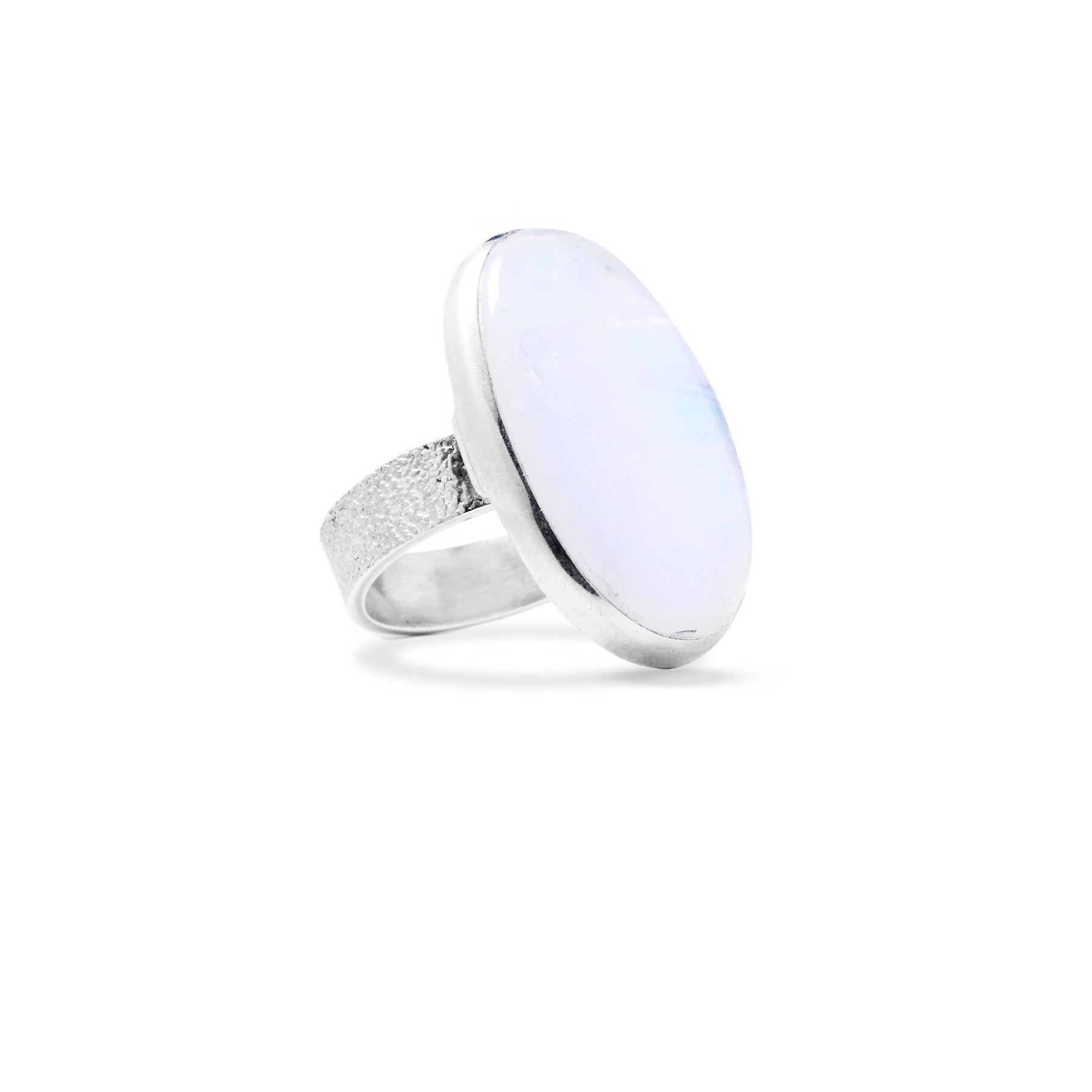 Rainbow Moonstone Ring