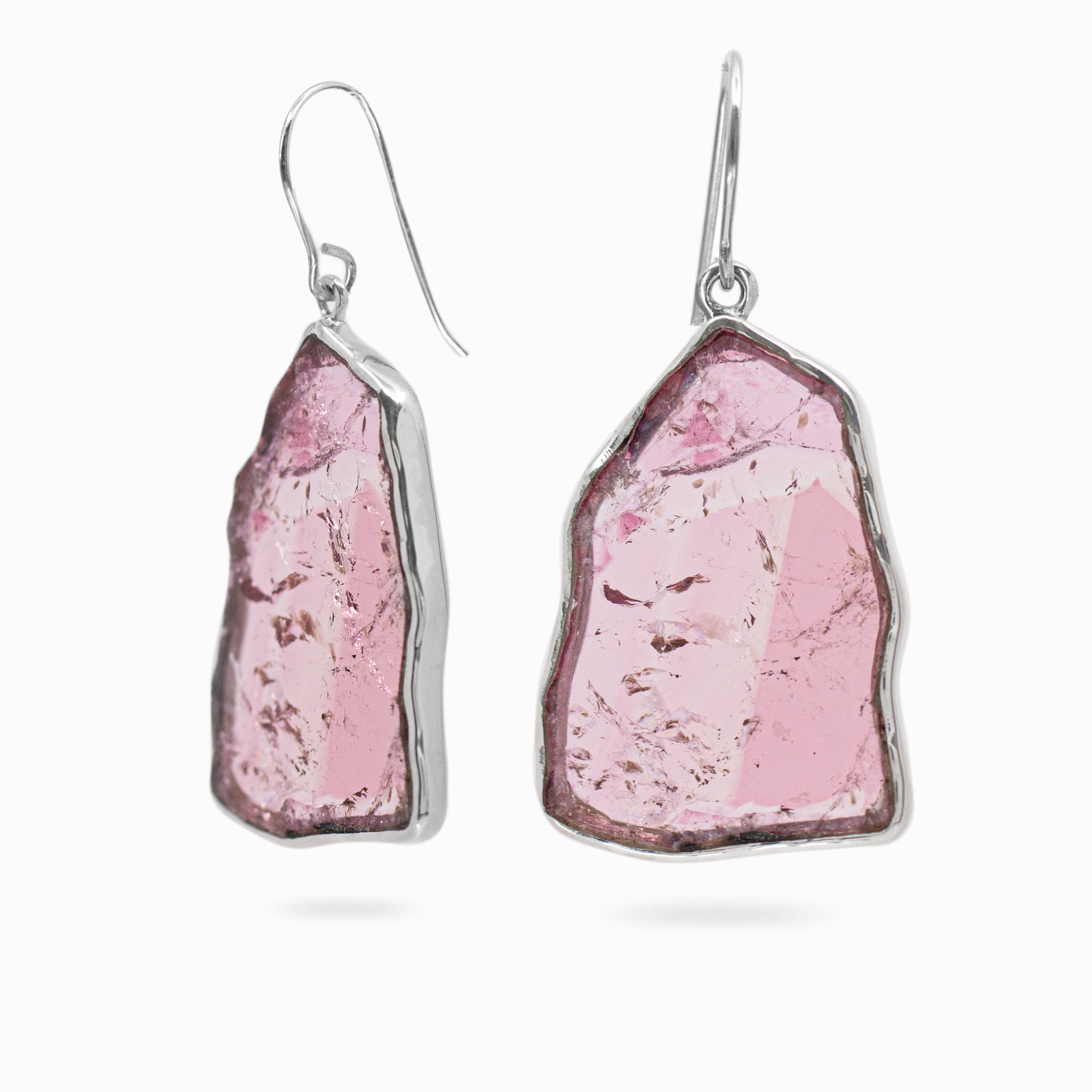 Pink Tourmaline Drop Earrings