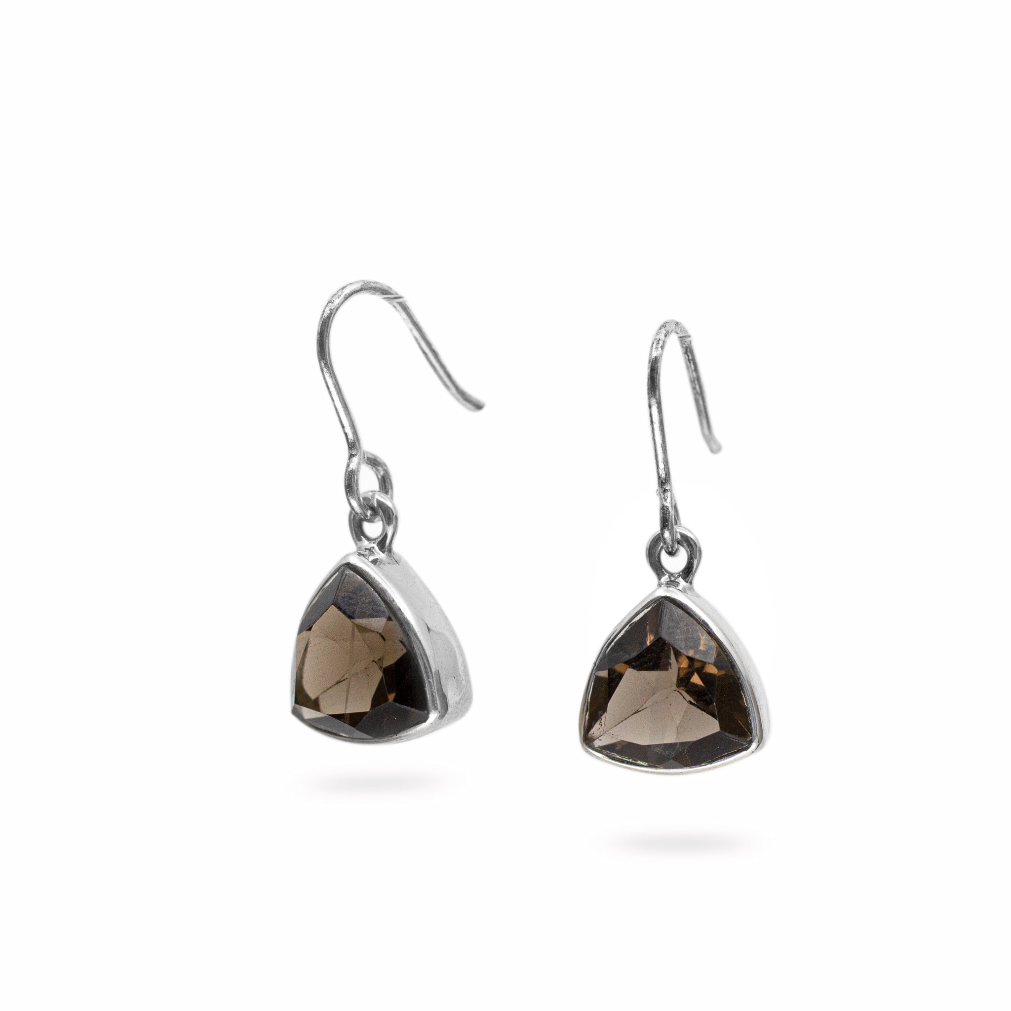 smokey quartz earrings