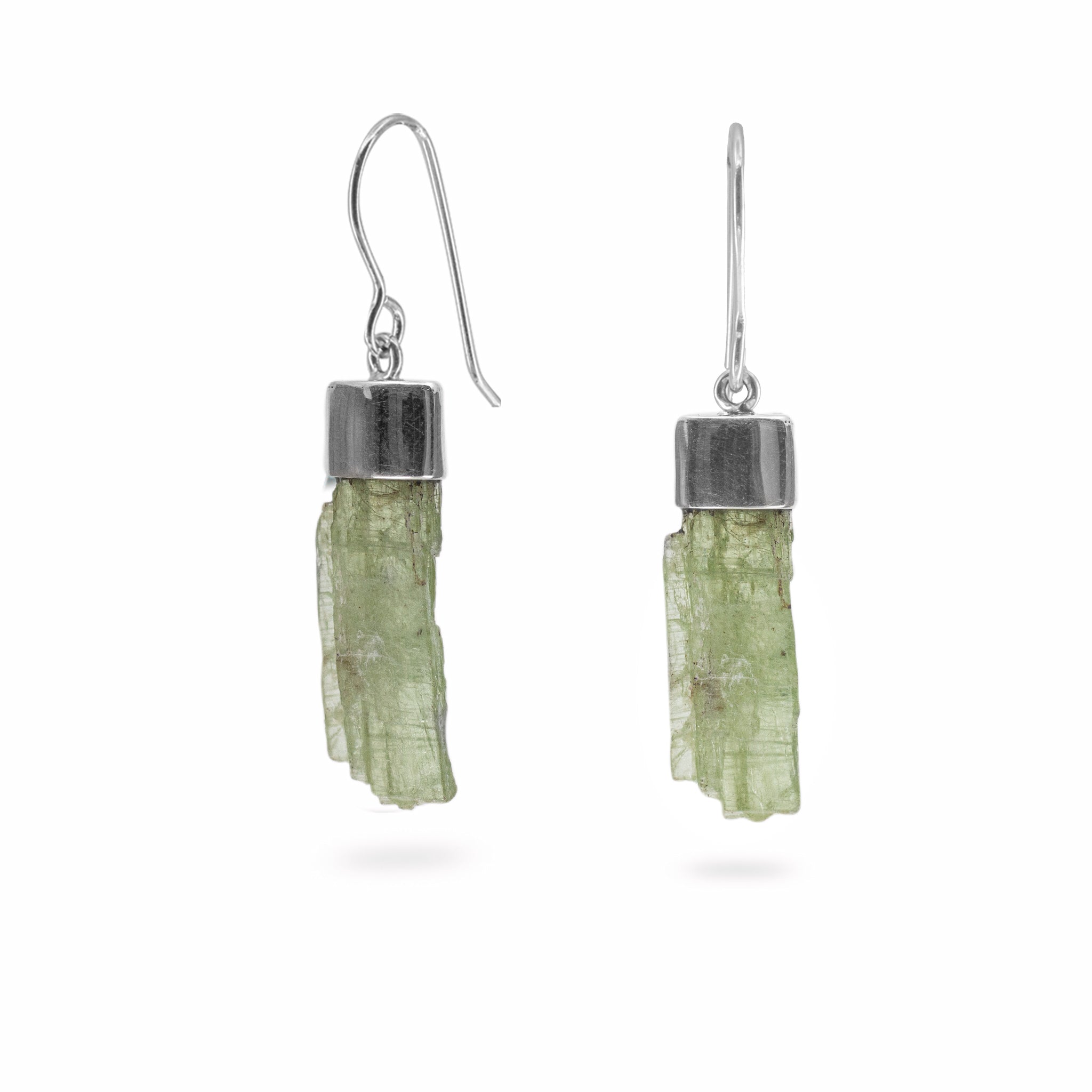 green kyanite earrings