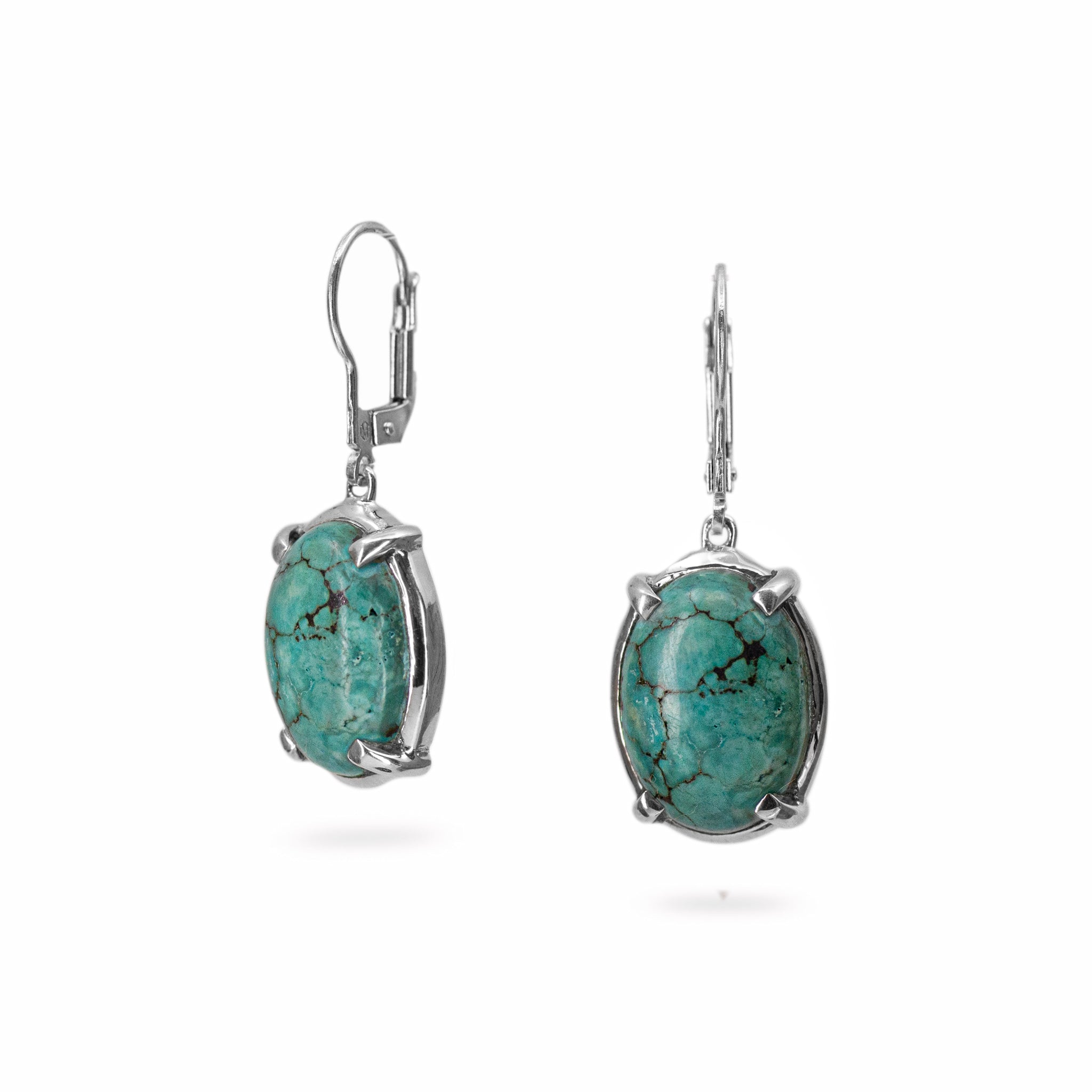 Tibetan turquoise earrings