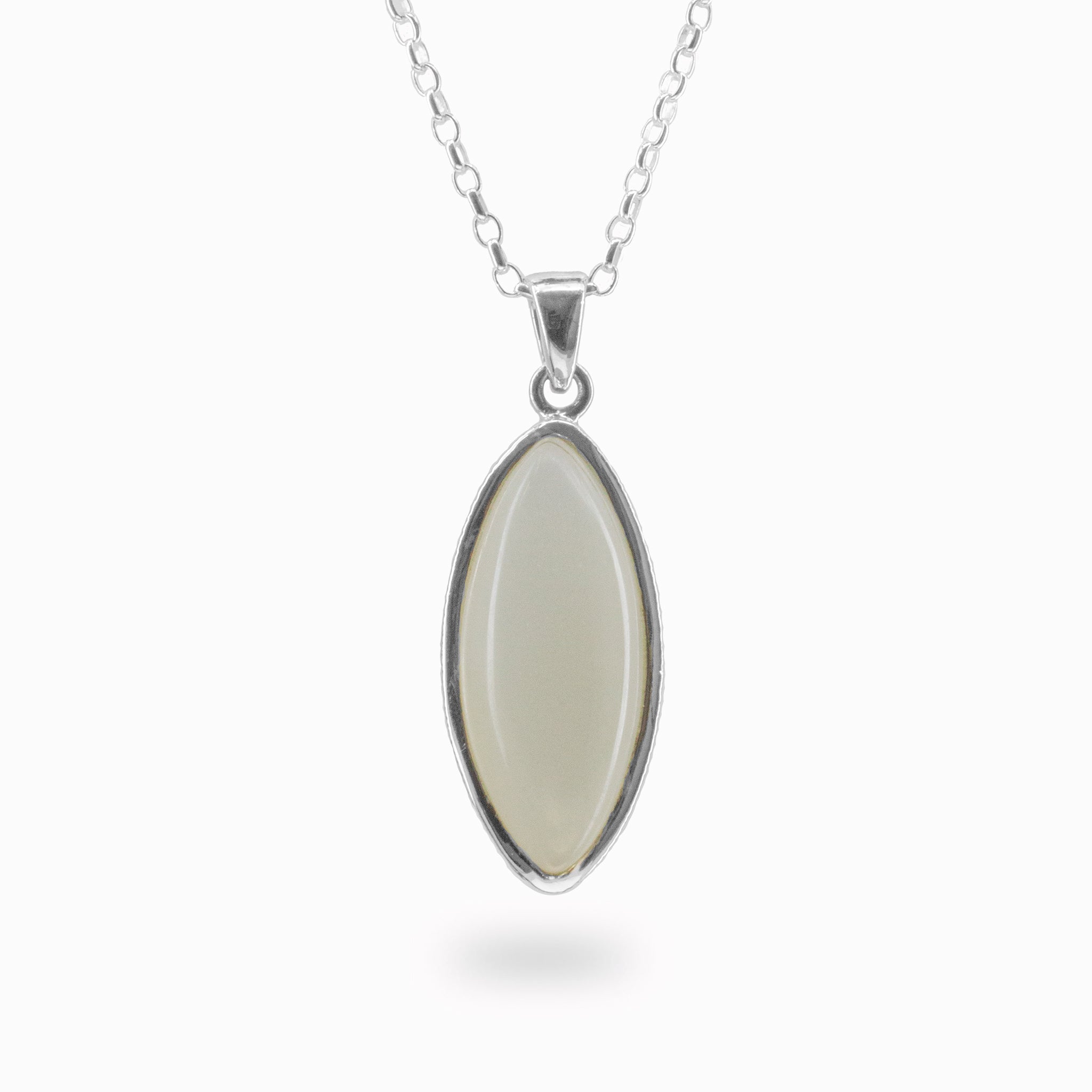 white moonstone necklace