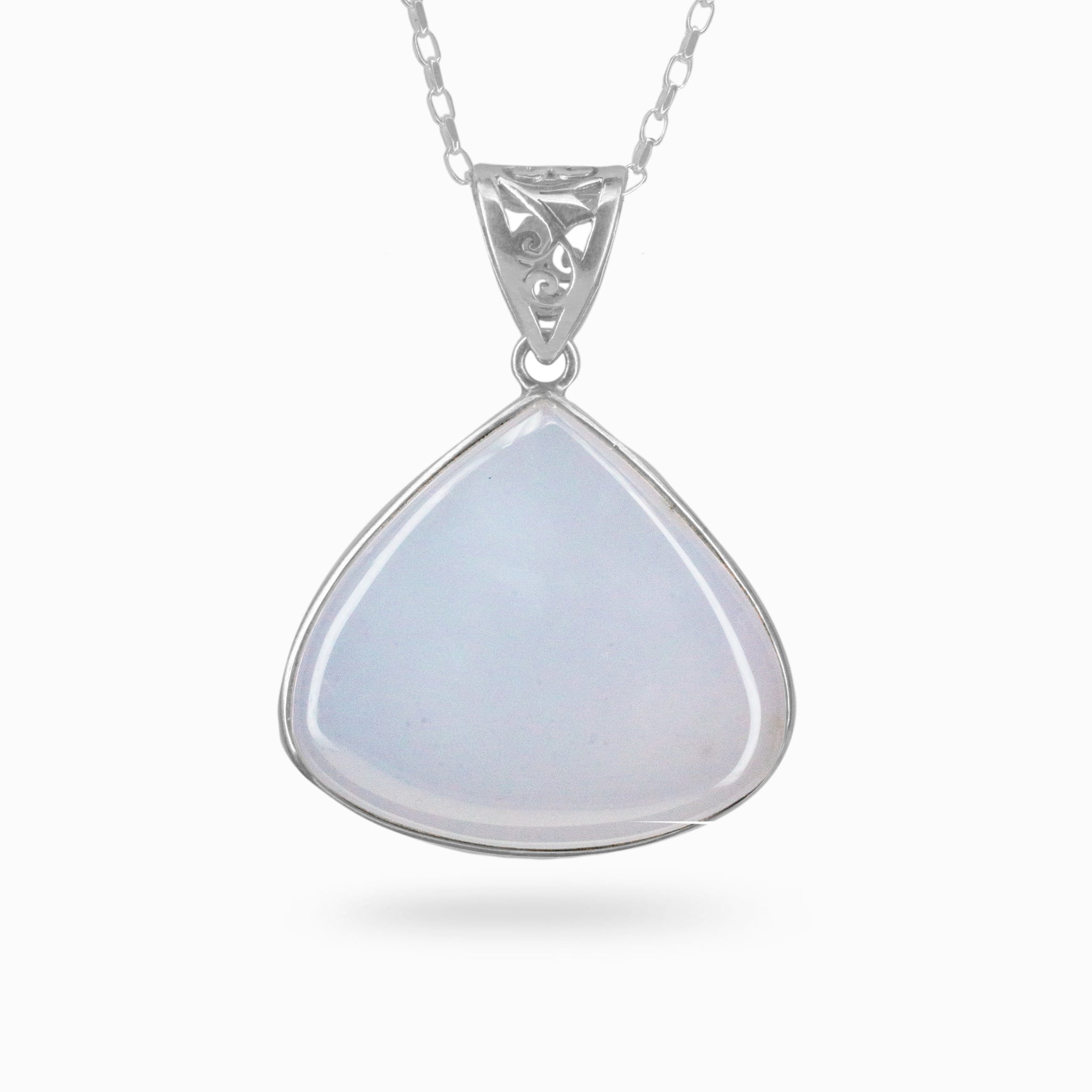 blue chalcedony necklace