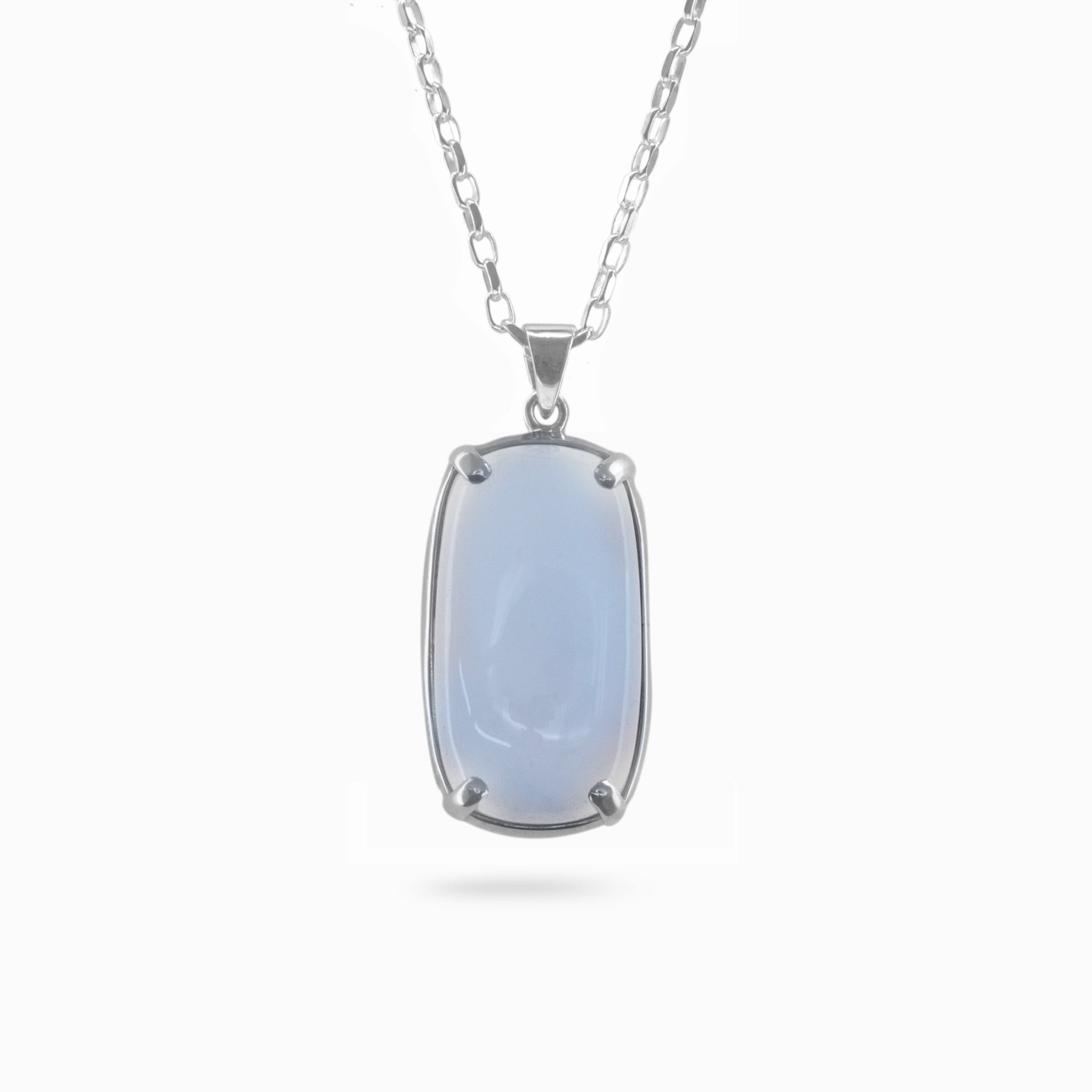 blue chalcedony necklace