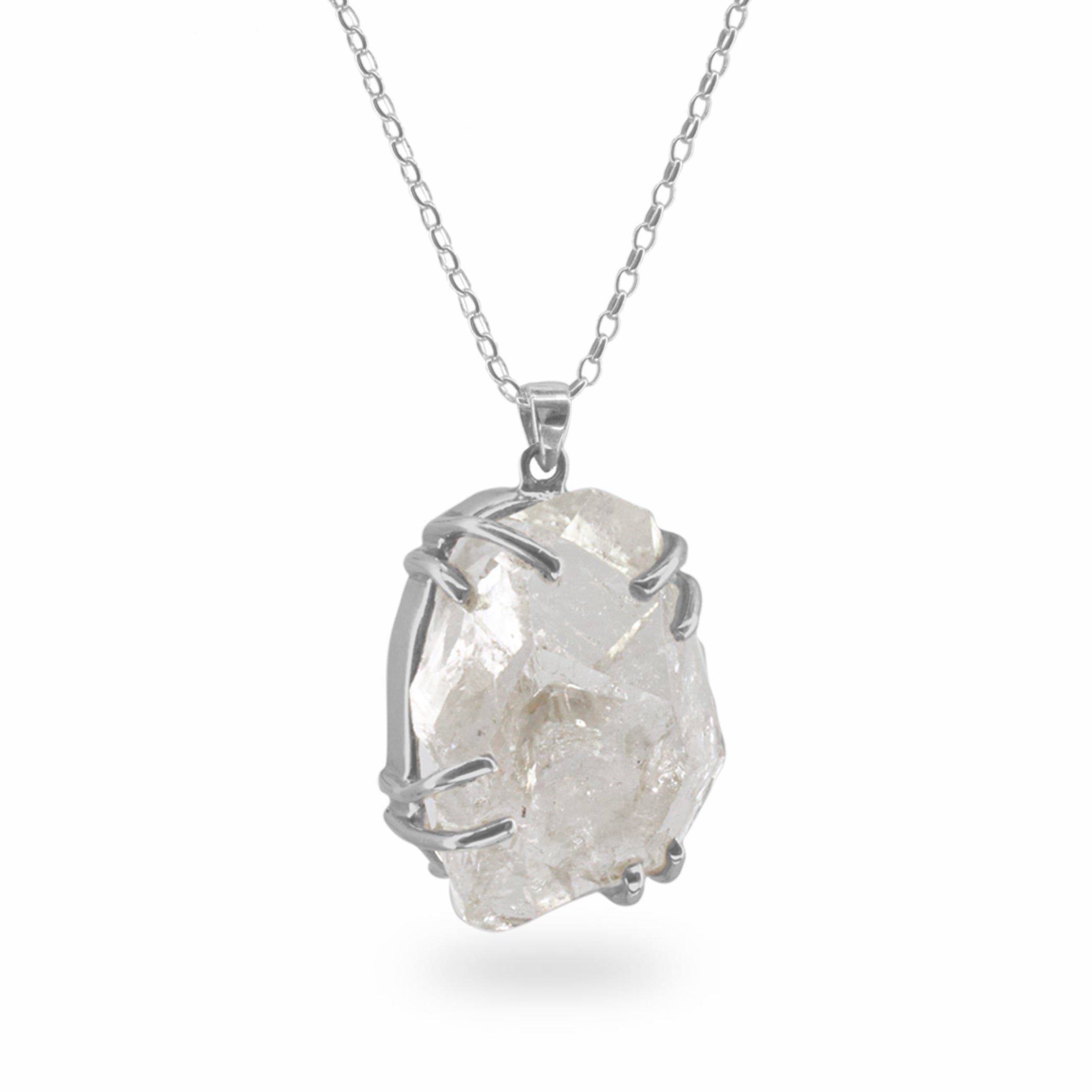 herkimer diamond diamond necklace