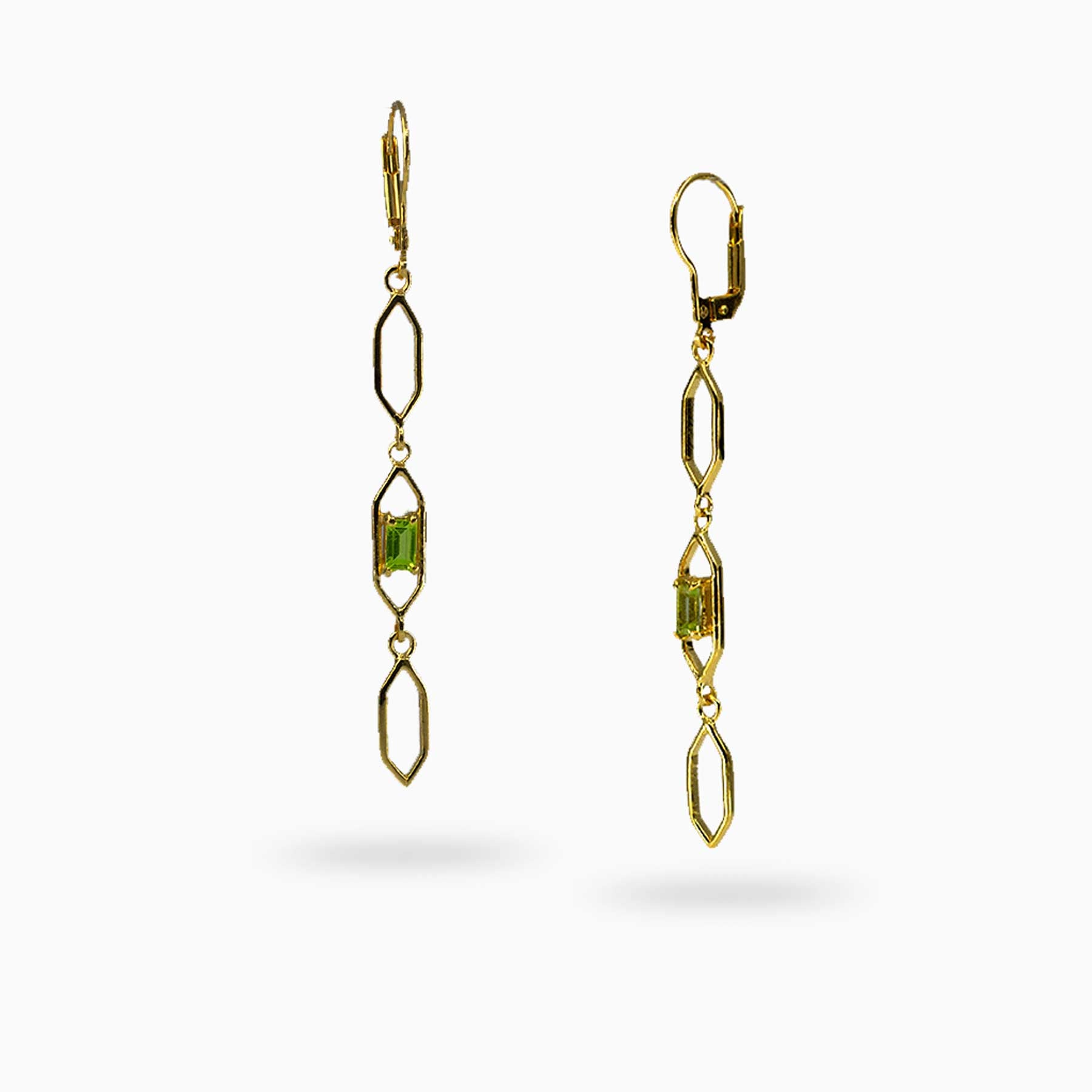 Peridot Stud Earrings