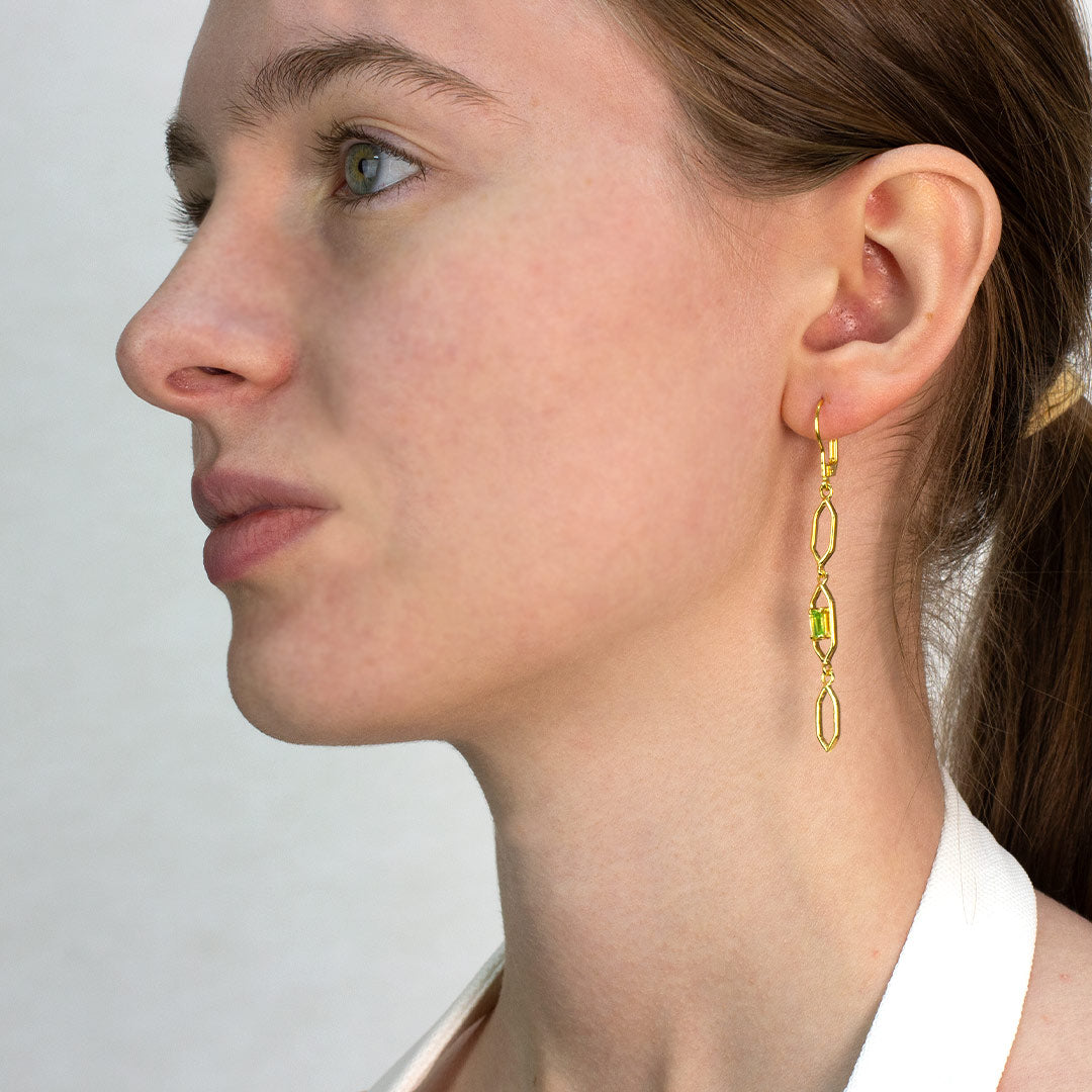 Peridot Stud Earrings