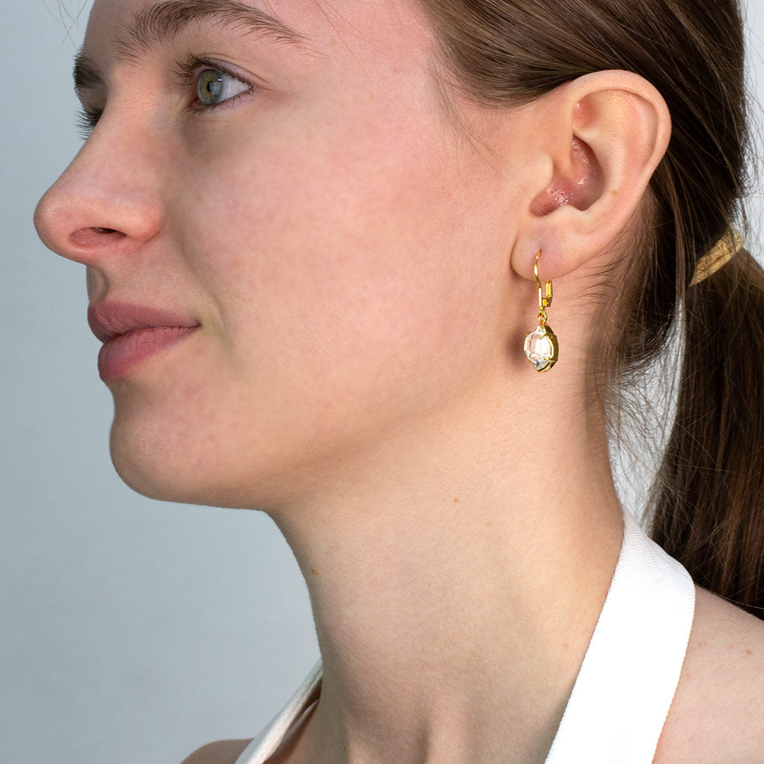 Herkimer Diamond Drop Earrings