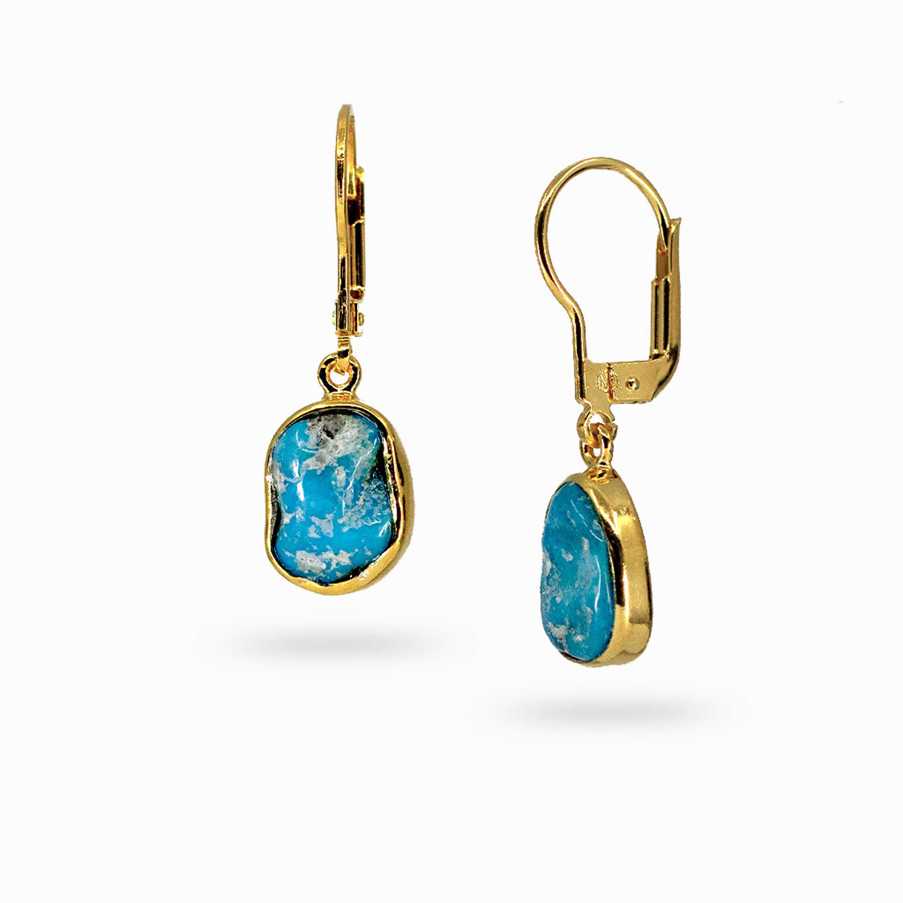 Sleeping Beauty Turquoise Drop Earrings