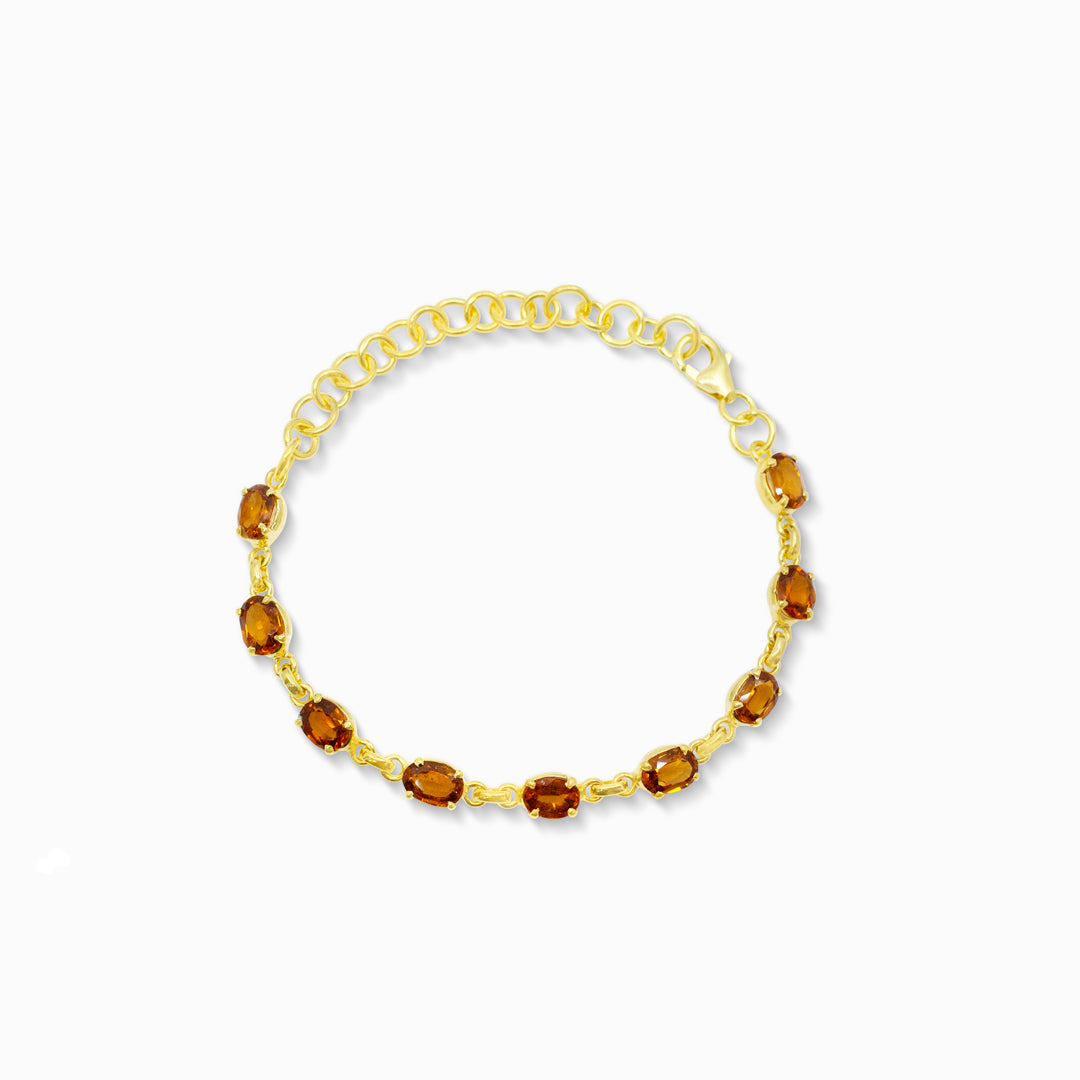 Hessonite Garnet Bracelet