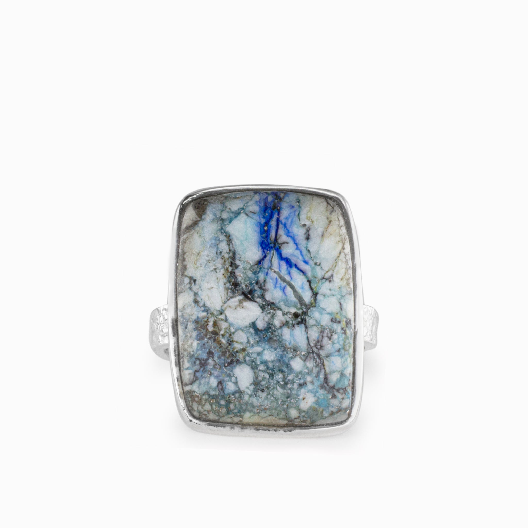 azurite turquoise ring