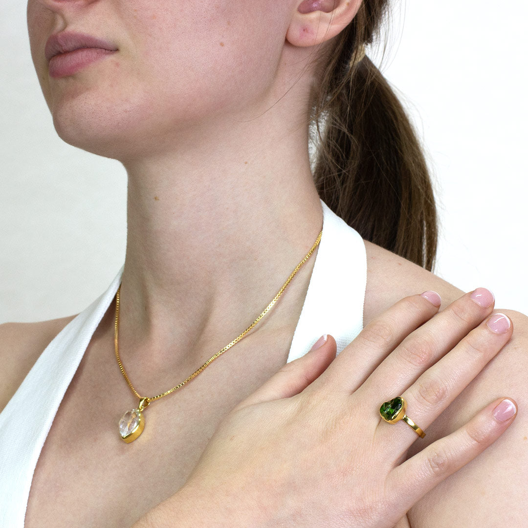 Chrome Diopside Ring
