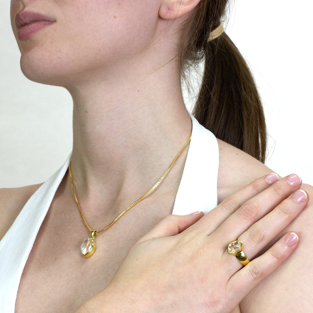 Herkimer Diamond Ring