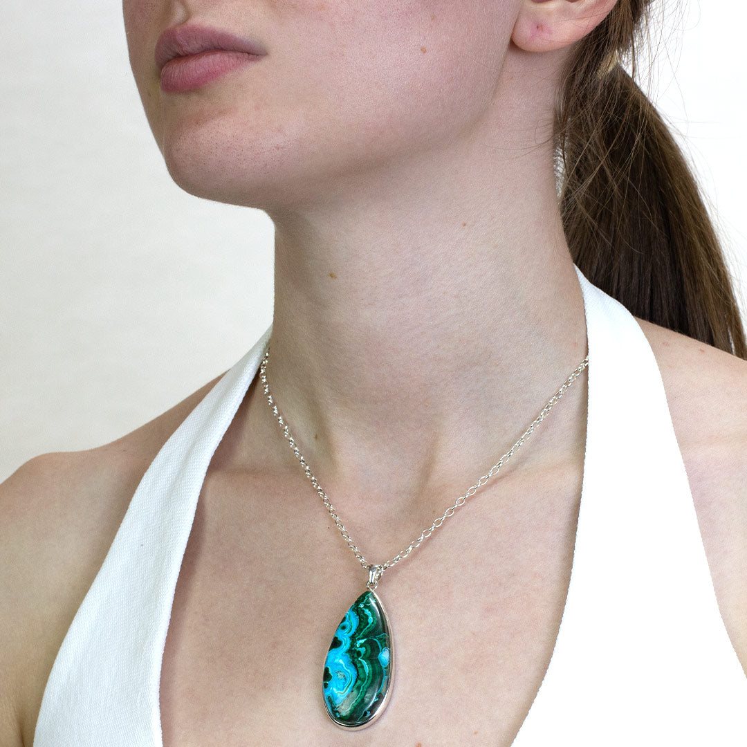 Chrysocolla Malachite Necklac