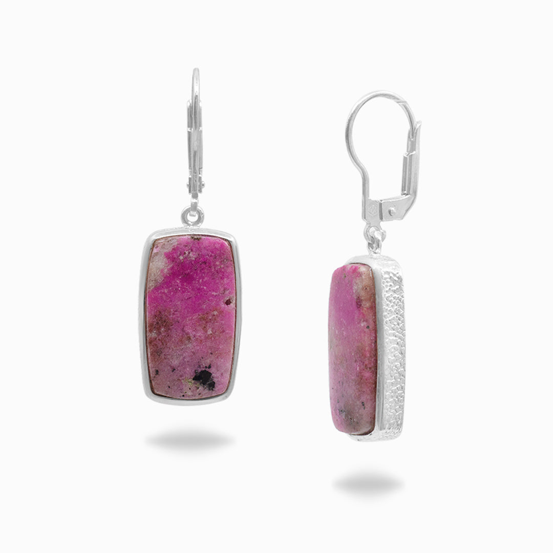 Cobaltian Calcite Drop Earrings