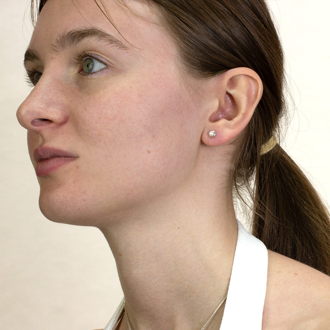 Pearl Stud Earrings