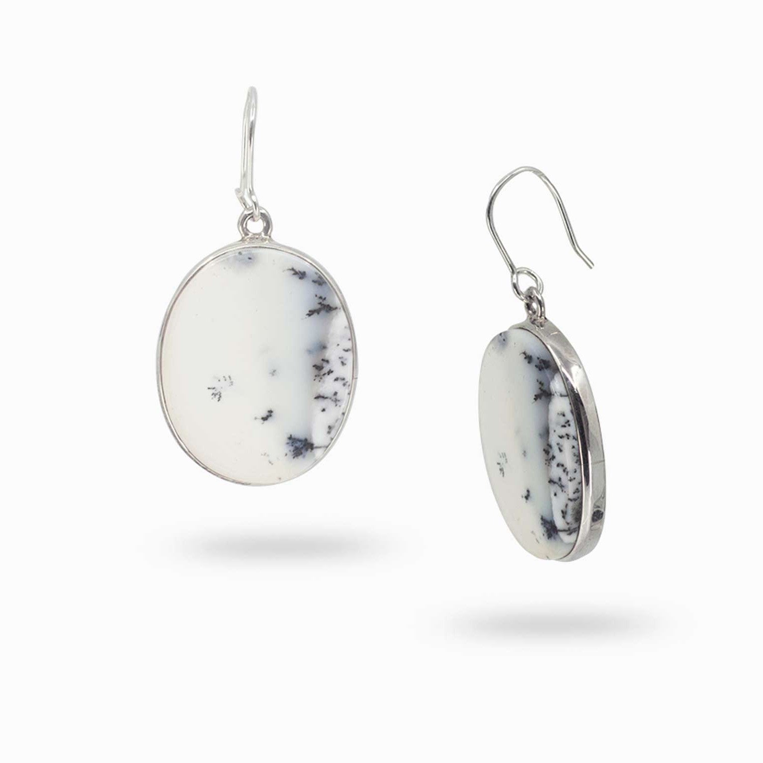Dendritic Opal Drop Earrings